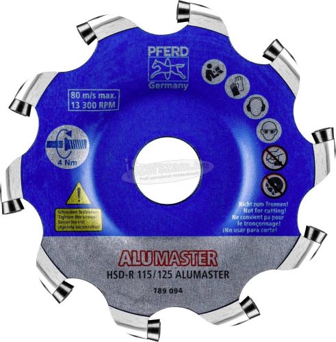 PFERD High Speed Disc ALUMASTER renszer HSD-R 115/125 HICOAT 22000021