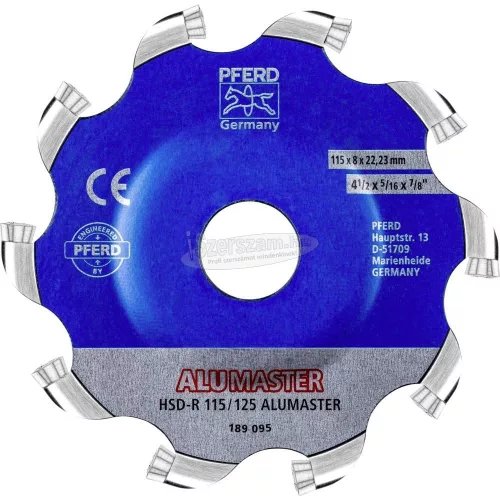 PFERD High Speed Disc ALUMASTER rendszer HSD-R 115/125 22000019