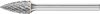 PFERD 21001072 Turbómaró Hossz 43mm Átmérő 6mm Munkahossz 13mm Szár átmérő 3mm 21001072
