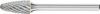 PFERD 21001078 Turbómaró Hossz 43mm Átmérő 6mm Munkahossz 13mm Szár átmérő 3mm 21001078