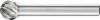 PFERD keményfém HM turbomaró rozsdamentes INOX anyagokhoz KUD 1009/6 INOX 21112782