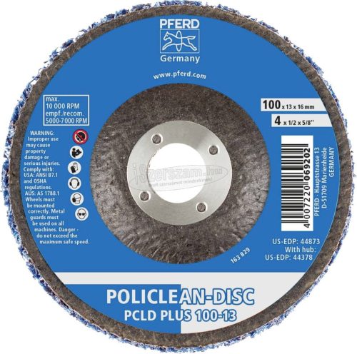 PFERD POLICLEAN-PLUS-diszk vlies tisztítókorong PCLD PLUS 100-13 44692711