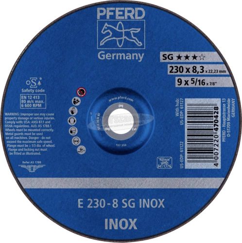 PFERD tisztítókorong E 230-8 SG INOX 62223832