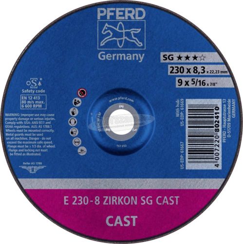 PFERD tisztítókorong E 230-8 ZIRKON SG CAST 62223747