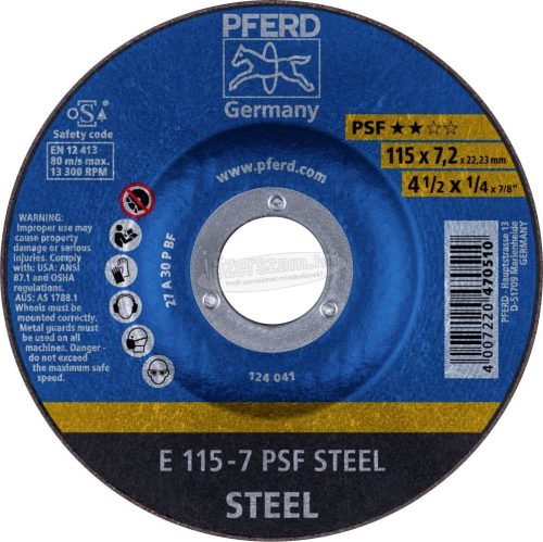 PFERD tisztítókorong E 115-7 PSF STEEL 62011634