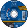 PFERD PSF STEELOX 69198292 Vágótárcsa, hajlított 125mm 22.23mm 10db 69198292