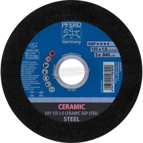 PFERD vágókorong EHT 125-1,0 CERAMIC SGP STEEL 61312510