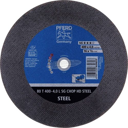 PFERD vágókorong CHOPSAW HD 80 T 400-4,0 L SG CHOP HD STEEL/32,0 66324081