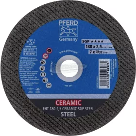 PFERD vágókorong EHT 180-2,5 CERAMIC SGP STEEL 61318025