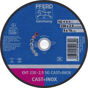 PFERD vágókorong EHT 230-2,9 SG CAST+INOX 61328832