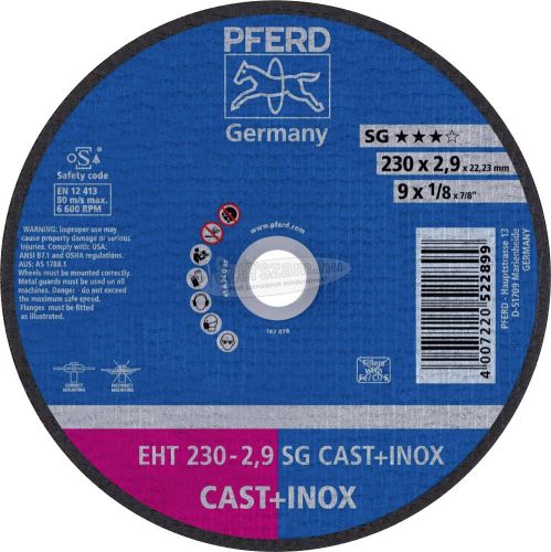 PFERD vágókorong EHT 230-2,9 SG CAST+INOX 61328832