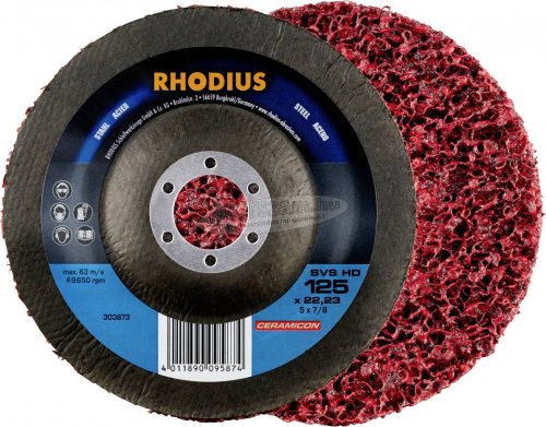 Rhodius 211317 RHODIUS SVS HD tisztító gyapjú 125x22,23mm-es acél forgatással 125mm 3db 211317