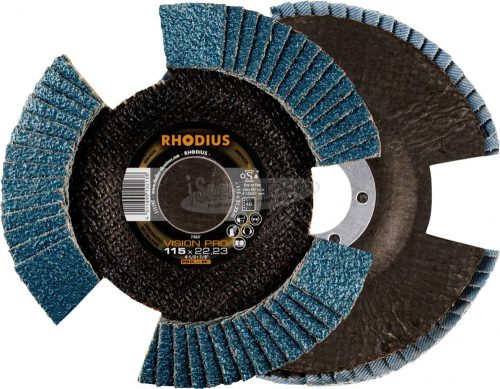 Rhodius 211306 VISION PRO lamellás csiszolótányér 115x22,23mm K40 INOX ferde 115mm 5db 211306