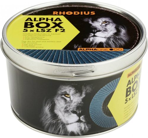 Rhodius 209313 LSZ F2 BOX lamellás csiszolótányér 115x22,23mm K60 INOX ferde 115mm 5db 209313