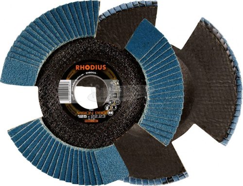 Rhodius 211305 VISION PRO lamellás csiszolótányér 125x22,23mm K80 INOX ferde 125mm 5db 211305
