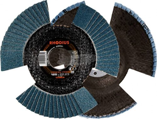 Rhodius 211304 RHODIUS VSION PRO lamellás csiszolótányér 125x22,23mm K60 INOX ferde 125mm 5db 211304
