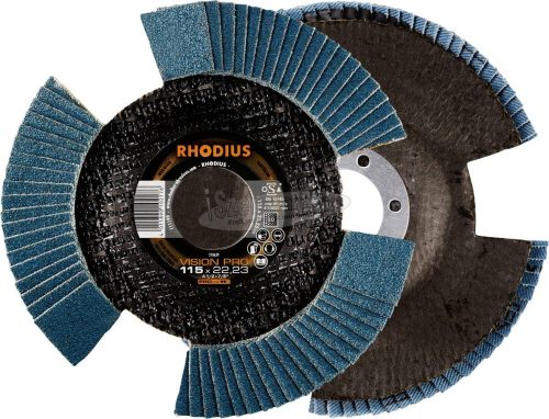 Rhodius 211308 RHODIUS VSION PRO lamellás csiszolótányér 115x22,23mm K80 INOX ferde 115mm 5db 211308