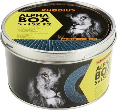 Rhodius 209316 LSZ F2 BOX lamellás csiszolótányér 125x22,23mm K60 INOX ferde 125mm 5db 209316