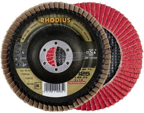 Rhodius 210183 Rhodius LSK FK lamellás csiszolótányér 125x22,23-P60 125mm 1db 210183