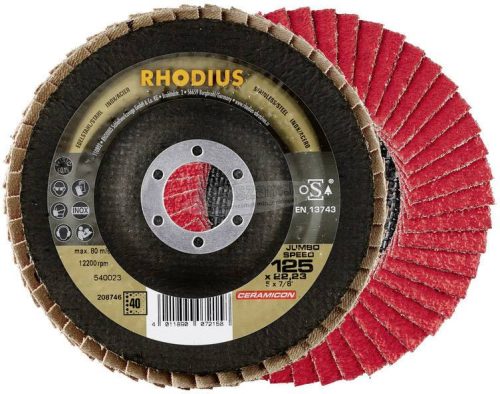 Rhodius 208747 JUMBO SPEED lamellás csiszolótányér 125x22,23-P60 125mm 1db 208747