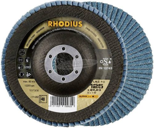 Rhodius 210481 Rhodius LSZ F3 lamellás csiszolótányér 115x22,23-P80 115mm 1db 210481