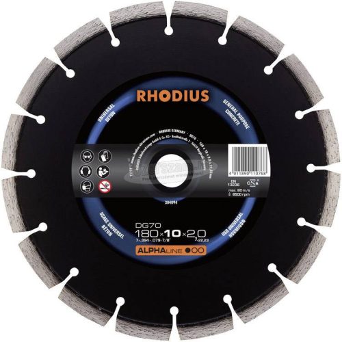 Rhodius 304092 DG70 Gyémánt vágótárcsa 125mm 1db 304092