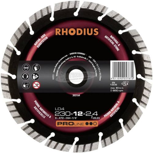 Rhodius 303161 LD4 Gyémánt vágótárcsa 125mm 1db 303161