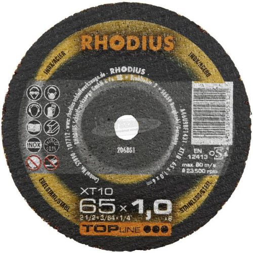 Rhodius XT10 MINI 206803 Vágótárcsa, egyenes 75mm 10mm 1db 206803