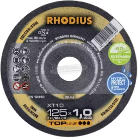   Rhodius XT10 206163 Vágótárcsa, egyenes 125mm 22.23mm 1db 206163