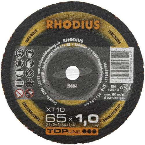 Rhodius XT10 MINI 205067 Vágótárcsa, egyenes 100mm 10mm 1db 205067
