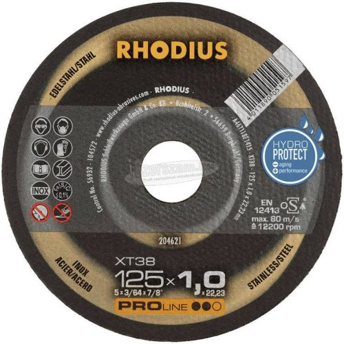 Rhodius XT38 205702 Vágótárcsa, egyenes 230mm 22.23mm 1db 205702