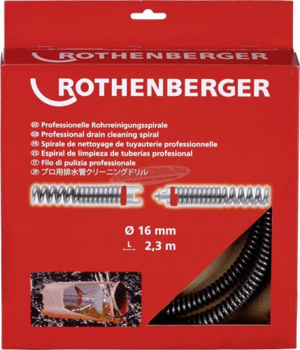 Rothenberger 72433 Csőtisztító tengely 230 cm Átmérő 16mm 72433