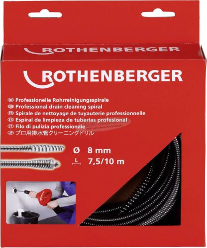 Rothenberger 72412 Csőtisztító tengely 7.5 m Átmérő 8mm 72412