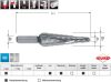 RUKO 101050-9 lépcsős fúró 4-12mm HSS/65mm 1db 101050-9/RUKO