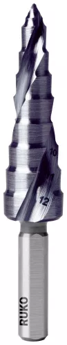 RUKO 101626PRO lépcsős fúró készlet 3 részes 5-12/6-20/8-30mm HSS 1 készlet 101626PRO