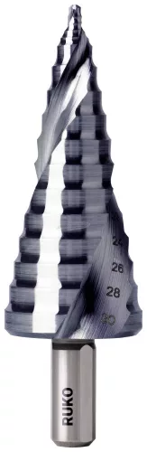 RUKO 101626PRO lépcsős fúró készlet 3 részes 5-12/6-20/8-30mm HSS 1 készlet 101626PRO