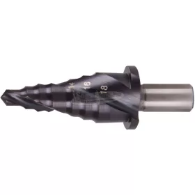   RUKO 101068F-1 lépcsős fúró 6-18mm HSS/68mm 3 oldalú szár 1db 101068F-1