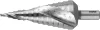 RUKO 101052E lépcsős fúró 4-30mm HSS/100mm 3 oldalú szár 1db 101052E