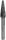RUKO Keményfém maróstift, kúposfejű 6mm átmérőjű 116233