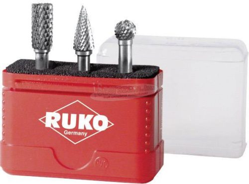 RUKO Keményfém maróstift, frézer készlet 3 részes 6mm-es szárral RUKO 116001
