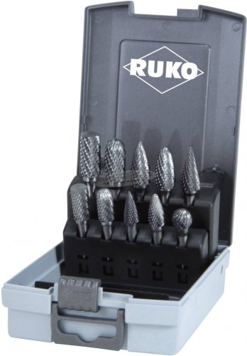 RUKO 116003RO Turbómaró Keményfém Szár átmérő 6mm 10 részes 116003RO