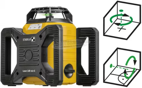 Stabila LAR 160 G, 4-pcs Rotációs lézer Hatótáv (max.):600 m 19240