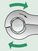 Stahlwille 240 10-3/8 41101010 Racsnis Csillagkulcs 1db 10mm 41101010