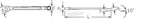 Stahlwille 40101717 14 17 csillag-villáskulcs 17mm 40101717
