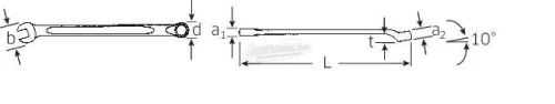 Stahlwille 40101111 14 11 csillag-villáskulcs 11mm 40101111