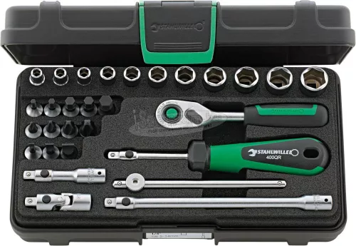 Stahlwille 40/23/6QR KN 96011137 Dugókulcs készlet 1/4" 96011137