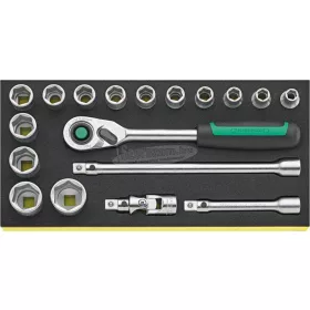   Stahlwille TCS 1/2" ZOLL 52/14/4 QR 96830352 Dugókulcs készlet 96830352