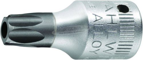 Stahlwille 44 KTXB T 9 SCHRAUBENDREHEREINSATZ 1/4" ZOLL-MIT BOHRUNG 01351009 1/4" rátűzőkulcs (bit-dugókulcs) T 9 1/4" 1351009