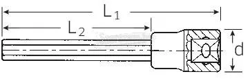 Stahlwille 2054 5 03151205 6szög Rátűzőkulcs 5mm 1/2"