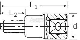 Stahlwille 54 IC 10 03070010 6szög BO Rátűzőkulcs 10mm 1/2" 3070010